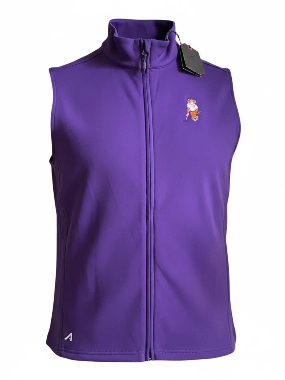 Antigua Clemson Tigers Purple Demand Full-Zip Vest Men’s XL NWT